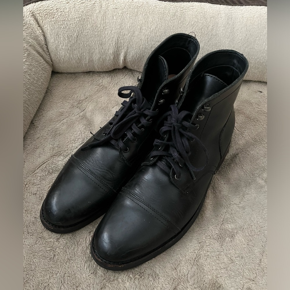 Thursday Boot Company Black Handmade Leather Boots Shoes 13